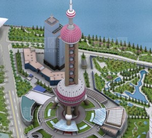 The Oriental pearl TV tower The Oriental pearl TV tower